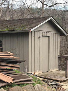 Deerwood Renovation Garage and Shed